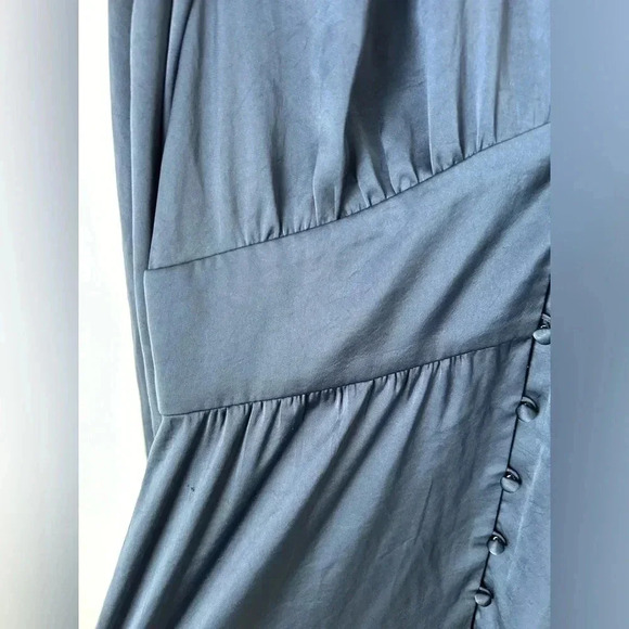 Aritzia Wilfred beautiful  satin blue dress - Picture 8 of 15